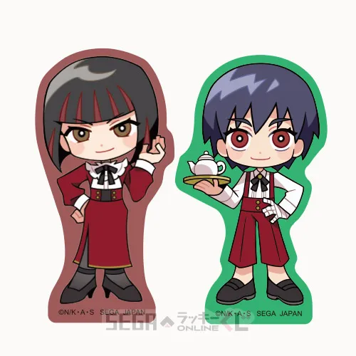 F賞-8 ステッカーセット 神原駿河＆影縫余弦 全長約7cm