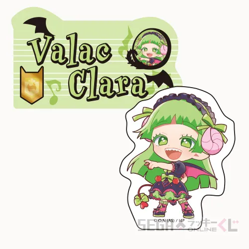 F賞-3 ダイカットステッカーセット ウァラク・クララ 全長約7cm