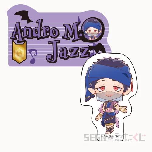 F賞-6 ダイカットステッカーセット アンドロ・M・ジャズ 全長約7cm