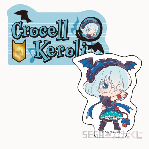 F賞-7 ダイカットステッカーセット クロケル・ケロリ 全長約7cm