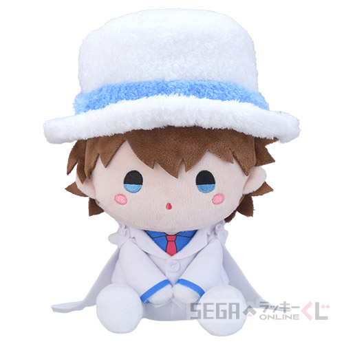 B賞-4 ぽわぽわ おすわりぬいぐるみ 怪盗キッド [約20×12cm]