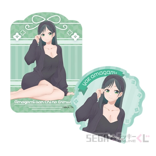 F賞-1 ステッカーセット 甘神夜重 デザインＡ [約W5cm内 約H5cm~7cm内]