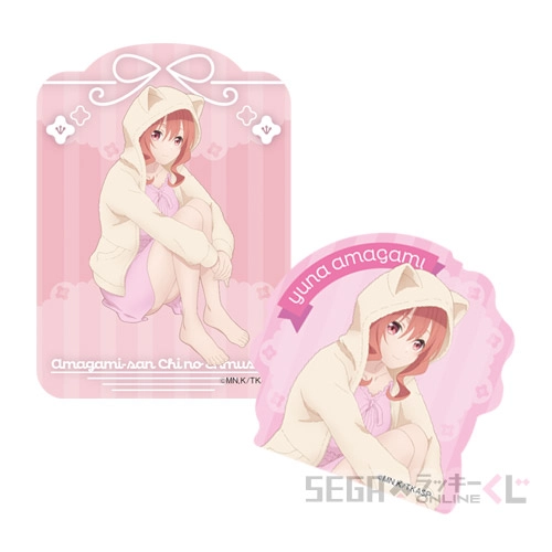 F賞-2 ステッカーセット 甘神夕奈 デザインＡ [約W5cm内 約H5cm~7cm内]