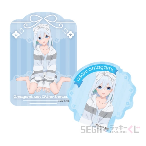 F賞-3 ステッカーセット 甘神朝姫 デザインＡ [約W5cm内 約H5cm~7cm内]