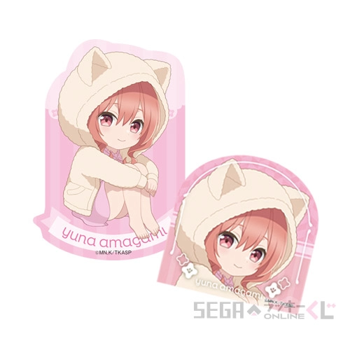F賞-5 ステッカーセット 甘神夕奈 デザインＢ [約W5cm内 約H5cm~7cm内]