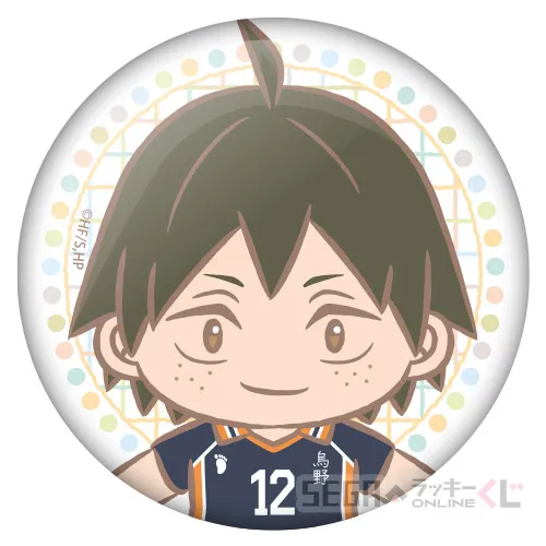 E賞-4 缶バッジ 山口 忠 [全長約7cm]