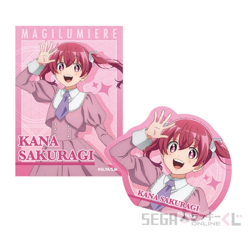 F賞-1 ステッカーセット 桜木 カナ A [約W5cm×H7cm/約W6.1cm×H4.9cm]