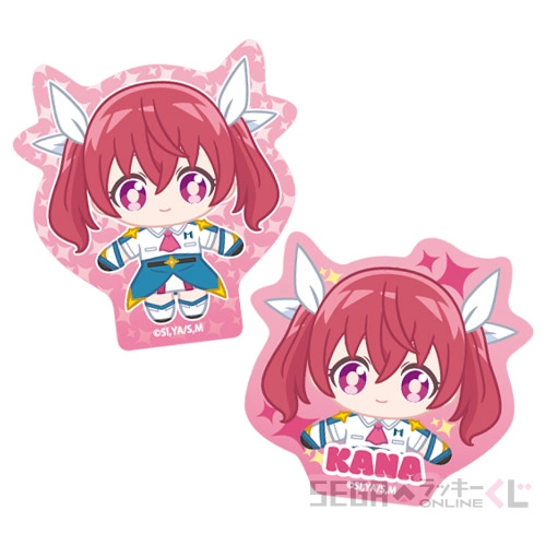 F賞-6 ステッカーセット 桜木 カナ B [約W5.3cm×H5.4cm/約W5.2cm×H4.9cm]