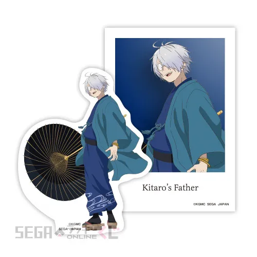 F賞-2 ステッカーセット 鬼太郎の父A [約1.5-9×2-6.5cm]