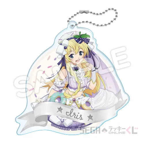 D賞-8 アクリルキーホルダー アイリス B [約10×10cm]