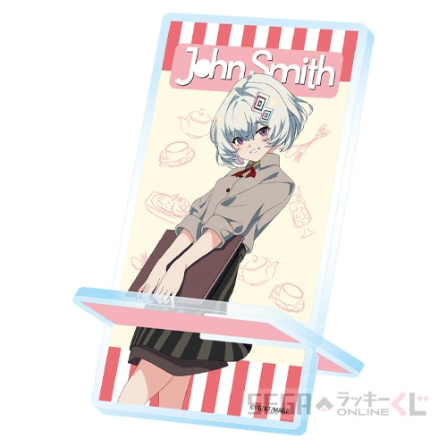 C賞-1 アクリルスマホスタンド デザインA [本体 約W8cm×H14.5cm 台座 約W8cm×H8.5cm]