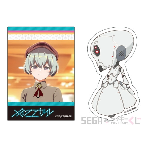 F賞-6 ステッカーセット デザインF [約W5cm×H7cm/約W4cm×H7cm内]