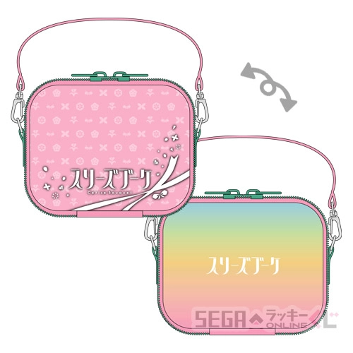 C賞-3 マルチポーチ スリーズブーケ [約W14×H11×D6cm]