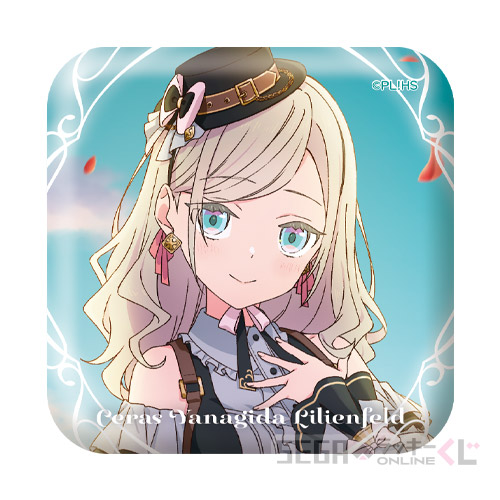 F賞 スクエア缶バッジ セラス 柳田 リリエンフェルト A(全10種)