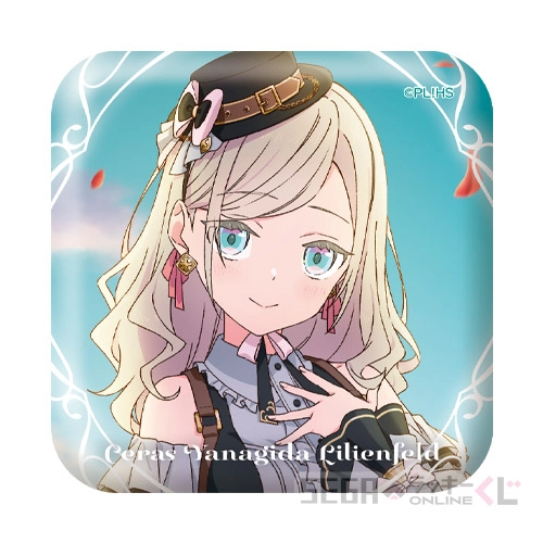 F賞-1 スクエア缶バッジ セラス 柳田 リリエンフェルト A [約W5×H5cm]