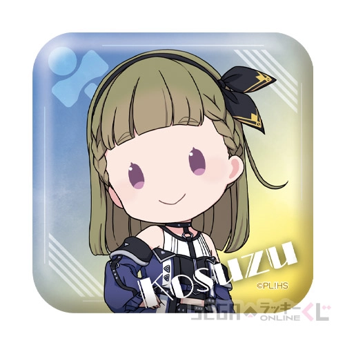 F賞-7 スクエア缶バッジ 徒町 小鈴 [約W5×H5cm]