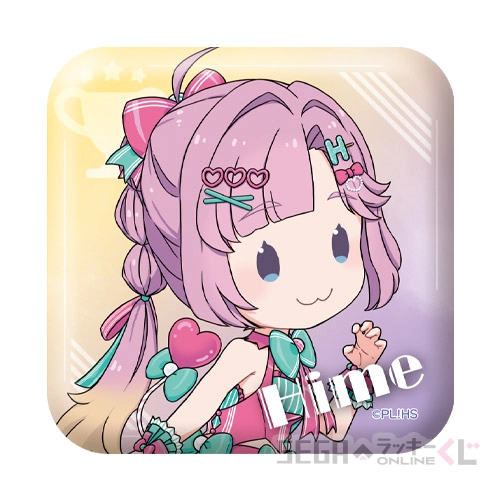 F賞-8 スクエア缶バッジ 安養寺 姫芽 [約W5×H5cm]