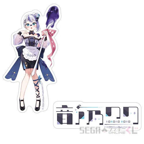 F賞-3 ステッカーセット 音ノ乃のの Ａ [約W4.3cm×H8cm,約W6.5cm×H2.2cm]