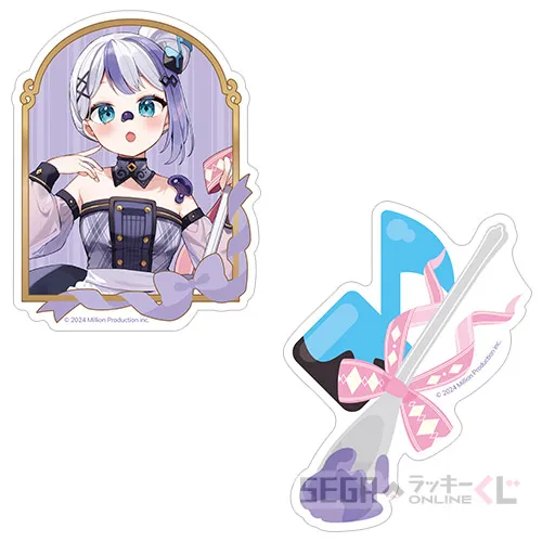 F賞-4 ステッカーセット 音ノ乃のの B [約W5.9cm×H7.7cm,約W5.9cm×H7.9cm]