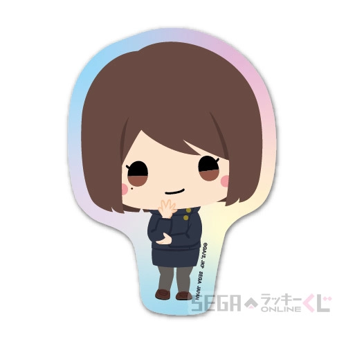 H賞-3 オーロラステッカー 家入硝子 [約7-8×5-6.5cm]