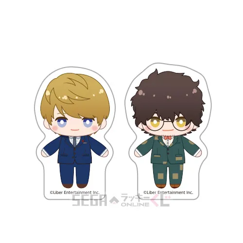 F賞-13 ステッカーセット 水野 茅＆松川伊助 [ダイカットデザイン:約W4cm×H5.3cm以内]