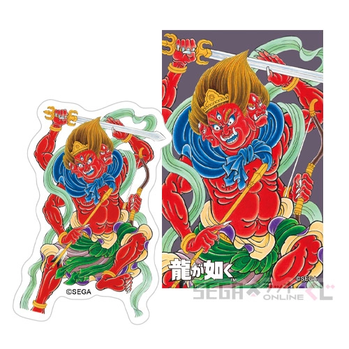 I賞-12 刺青ステッカーセット 阿修羅王 [全長約8cm]