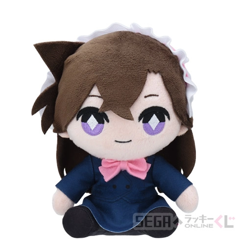 B賞-2 おすわりぬいぐるみ 毛利蘭 [約15cm×9cm]