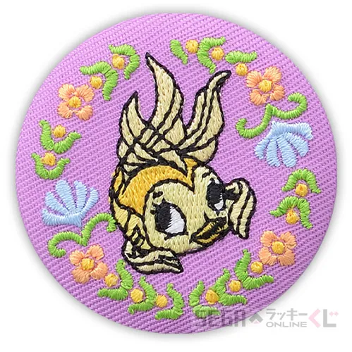 D賞-4 刺繍缶バッジ クレオ [約5cm]
