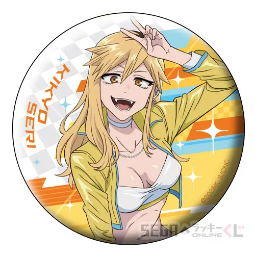 D賞-3 缶バッジ 桔梗セリ A [約7.5cm]