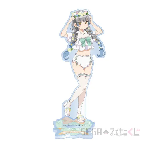 C賞-6 ビッグアクリルスタンド 水鳥 水花 [全長約13.5~15.5cm]