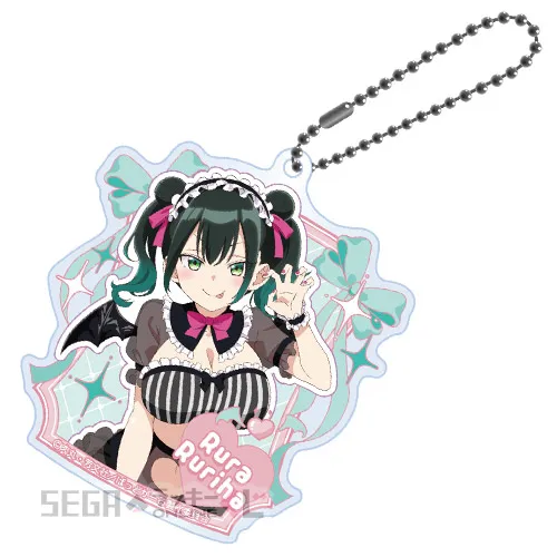 D賞-4 アクリルキーホルダー 瑠璃葉 るら [全長約7~8cm]