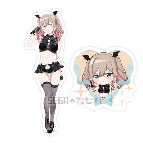F賞-3 ダイカットステッカー 涼風 涼 A [全長約6~11.5cm]