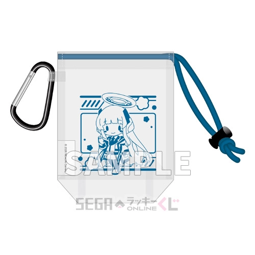 D賞-3 ふわぷち カラビナ付きビニールポーチ ノア A [全長約11cm]