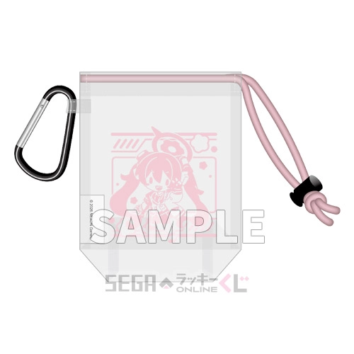 D賞-5 ふわぷち カラビナ付きビニールポーチ コユキ A [全長約11cm]