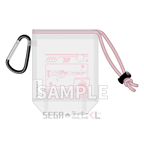 D賞-6 ふわぷち カラビナ付きビニールポーチ コユキ B [全長約11cm]