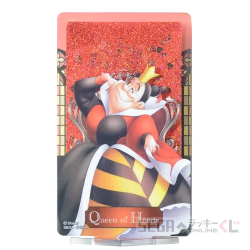 D賞‐1 キラキラアクリルスタンド ハートの女王 [全長約10cm]