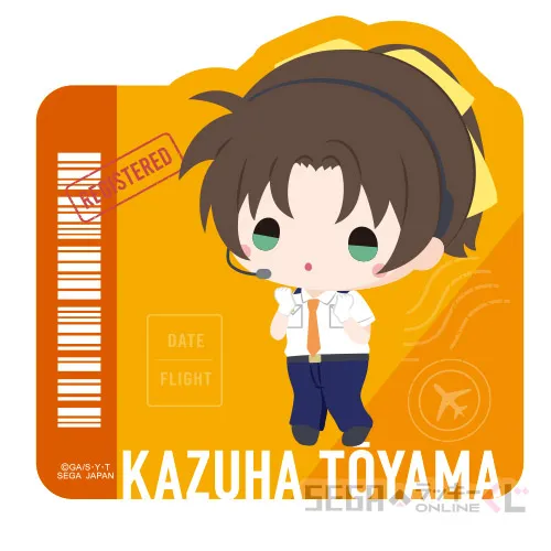 F賞-5 トラベルステッカー 遠山和葉 [全長約10cm]