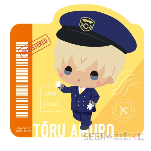 F賞-9 トラベルステッカー 安室透 [全長約10cm]