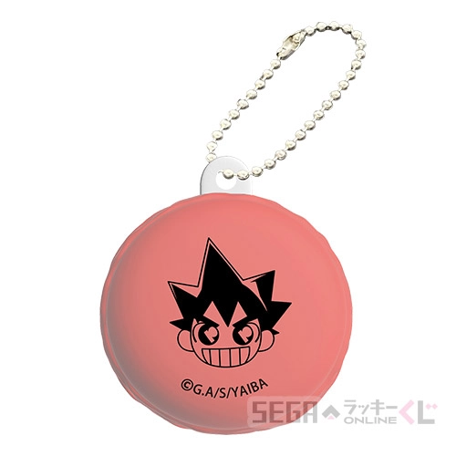 C賞-1 マカロン風マスコットキーチェーン 鉄 刃 [全長約5~5.8cm]