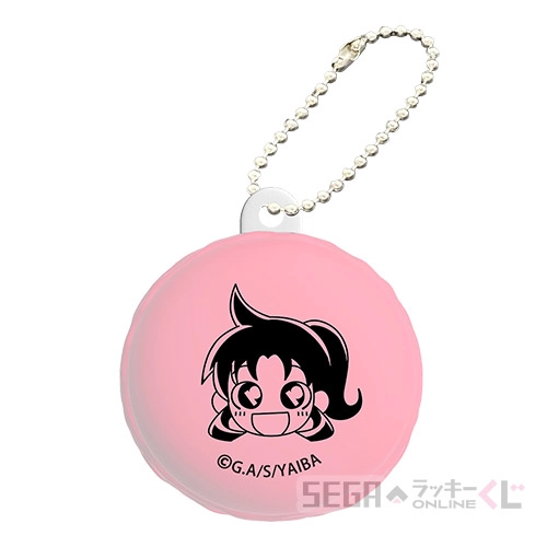 C賞-2 マカロン風マスコットキーチェーン 峰さやか [全長約5~5.8cm]