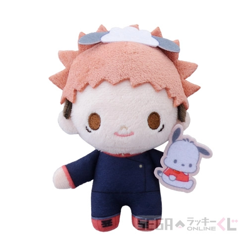 C賞-1 ぬいぐるみマスコット 虎杖 悠仁×ポチャッコ [全長約11cm]