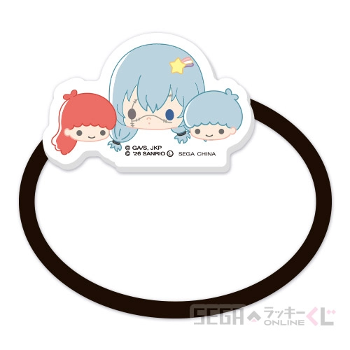 E賞-8 アクリルヘアゴム 真人×リトルツインスターズ [全長約3.5~4cm]