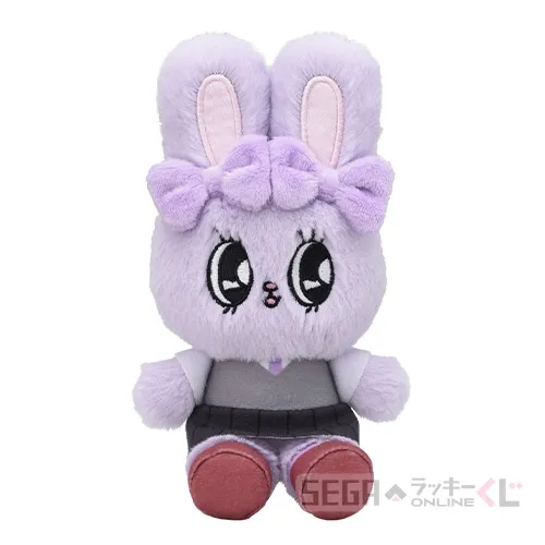 A賞-3 おすわりぬいぐるみ ラベンダーバニー [全長約13cm]