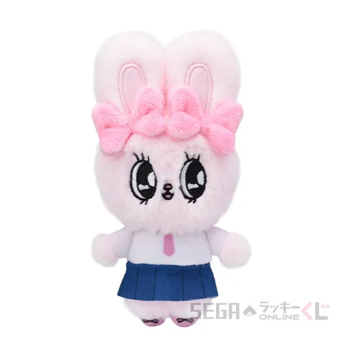 C賞-1 ぬいぐるみマスコット リボンバニー [全長約10~13cm]