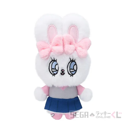 C賞-2 ぬいぐるみマスコット クリームバニー [全長約10~13cm]