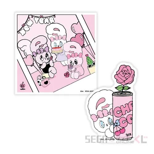 F賞-2 ステッカーセット デザインB [全長約7cm]