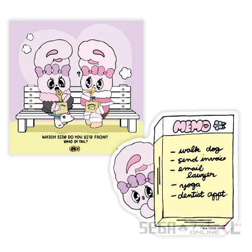 F賞-3 ステッカーセット デザインC [全長約7cm]