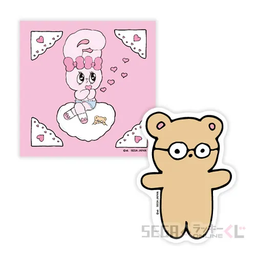 F賞-7 ステッカーセット デザインG [全長約7cm]