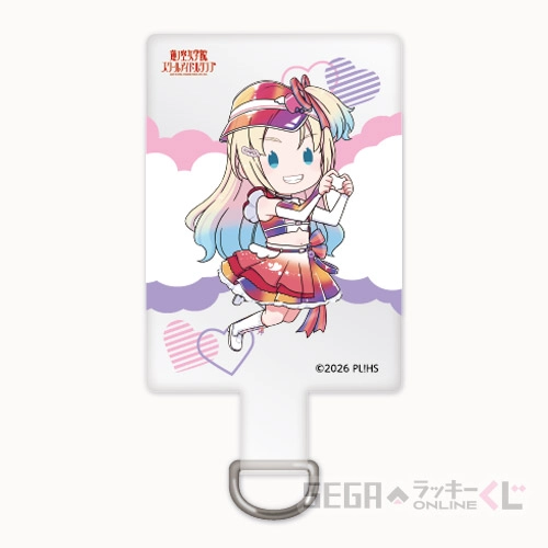E賞-3 ネックストラップ 大沢 瑠璃乃 A フォンタブ : 全長約9cm<br>ネックストラップ : 全長約68.5cm