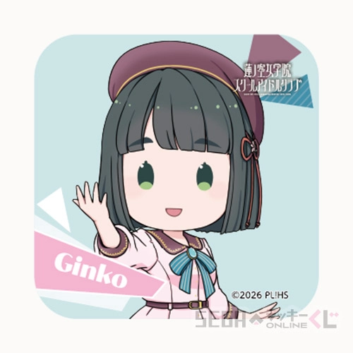 G賞-12 スクエア缶バッジ 百生 吟子 B 全長約5.5cm